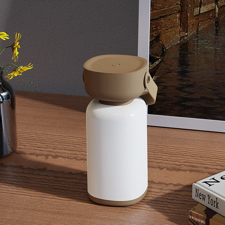 Lampe de table LED en cylindre en plastique ABS portable et étanche, simplicité moderne, pour éclairage extérieur de patio 