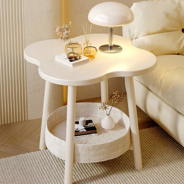 Moderner minimalistischer Blumen-Stahltisch mit 2 Ebenen für das Wohnzimmer 