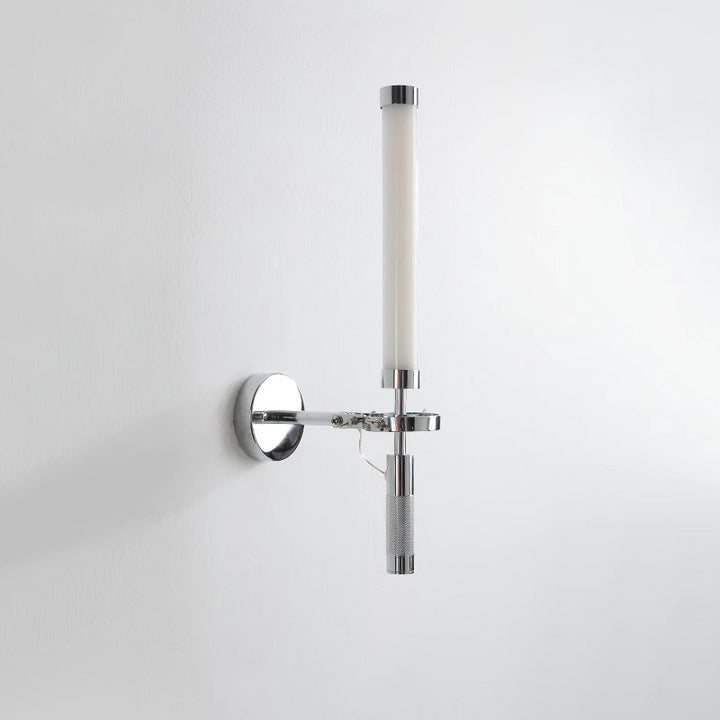 Modern Minimalist Cylindrical Iron Glass LED Wall Sconce Lamp For Living Room