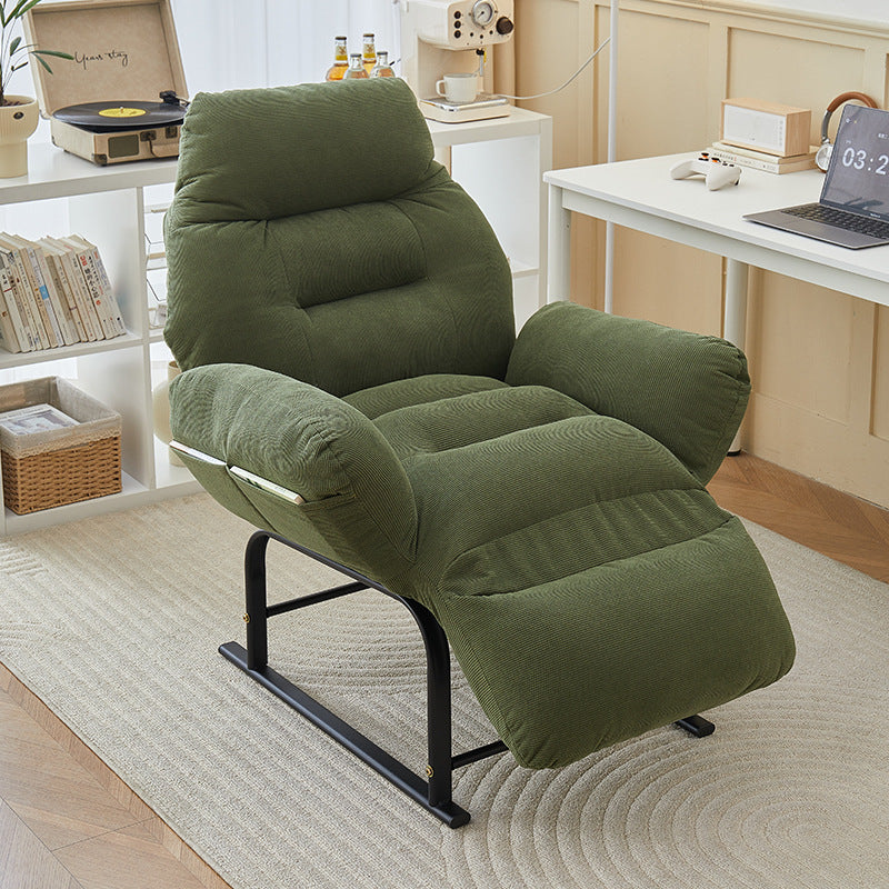 Simplicité Moderne Repose-pieds Carré en Velours Côtelé Coton Éponge Fer Acier au Carbone Réglable Pour Chambre 