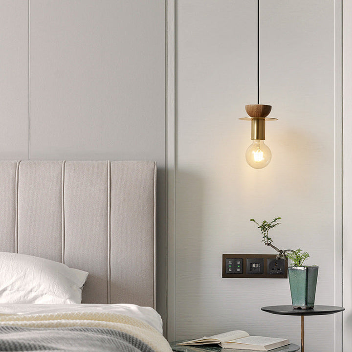 Moderne minimalistische halbrunde Begs Runde Kupfer 1-Licht Pendelleuchte für Wohnzimmer 