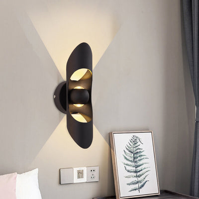 Modern Creative Hollow Cylindrical Aluminum LED Wall Sconce Lamp