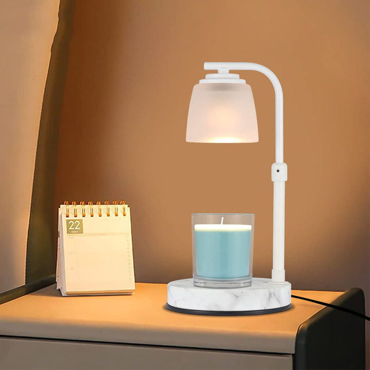 Lámpara de mesa de cera derretida de 1 luz de cilindro de madera maciza minimalista moderna 