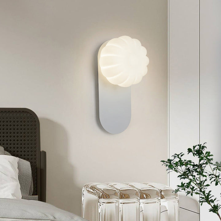 Moderne Einfachheit PE Kürbis Form Eisen 1-Licht Wandleuchte Lampe für Schlafzimmer 