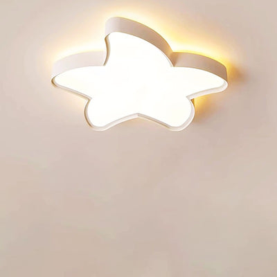 Luz de techo LED de montaje empotrado con pantalla de estrella de hierro acrílico de simplicidad moderna para sala de estar 