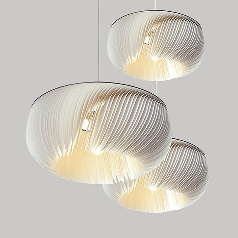 Hardware de linterna plisada de pergamino Wabi-Sabi japonés, luz colgante de 1 luz 