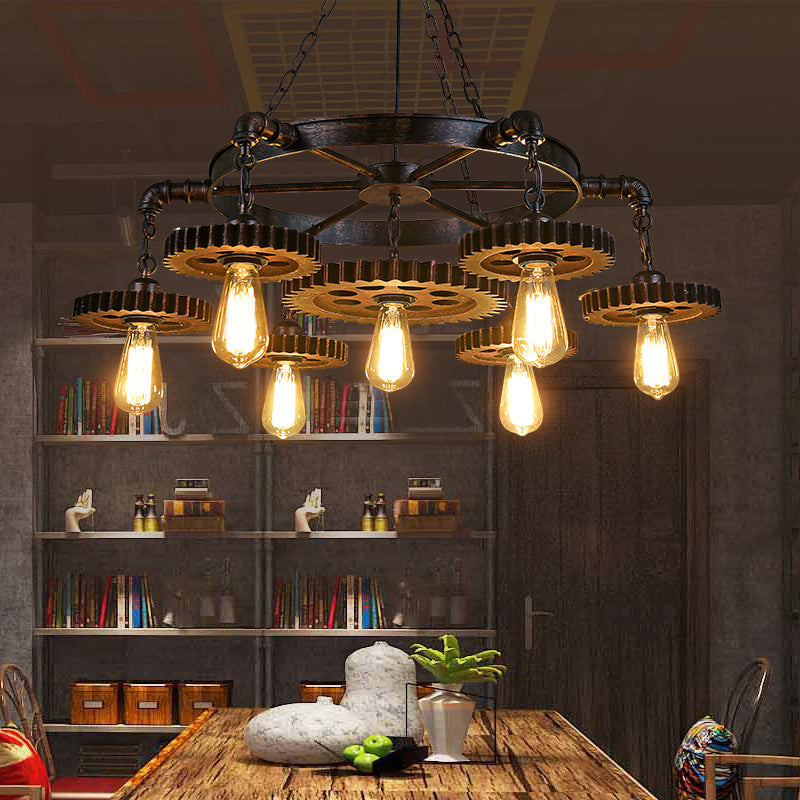 Lustre à 7 lumières au design d&