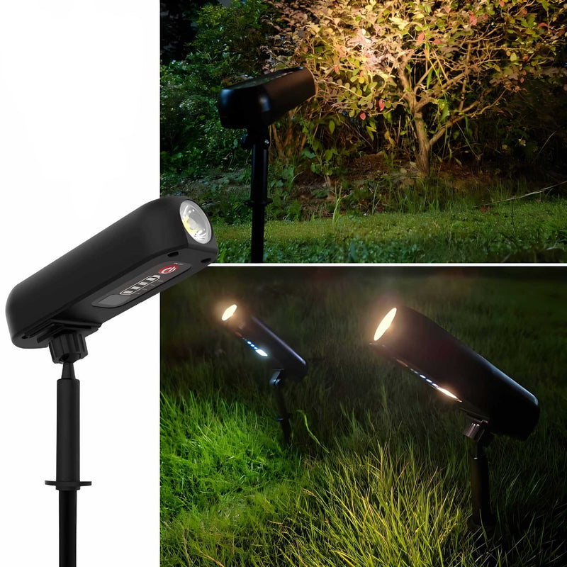 إضاءة LED مكعبة مقاومة للماء بالطاقة الشمسية بتصميم بسيط وحديث للحديقة 