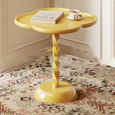 Moderner minimalistischer quadratischer runder Sockel PP Beistelltisch für das Wohnzimmer 
