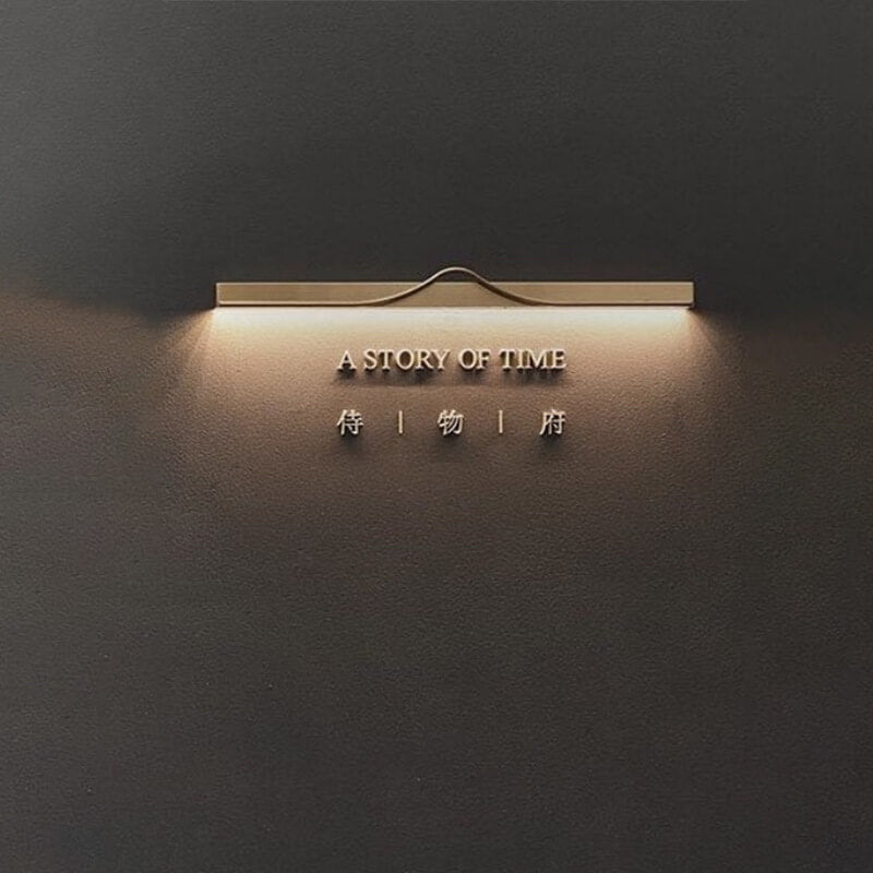 Moderne Mid-Century Gold Streifen Eisen Acryl LED Wand Leuchte Lampe Für Wohnzimmer 