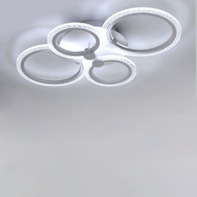 ضوء سقف شبه مثبت بزاوية LED مستدير من الأكريليك والفولاذ المقاوم للصدأ الحديث لغرفة النوم 