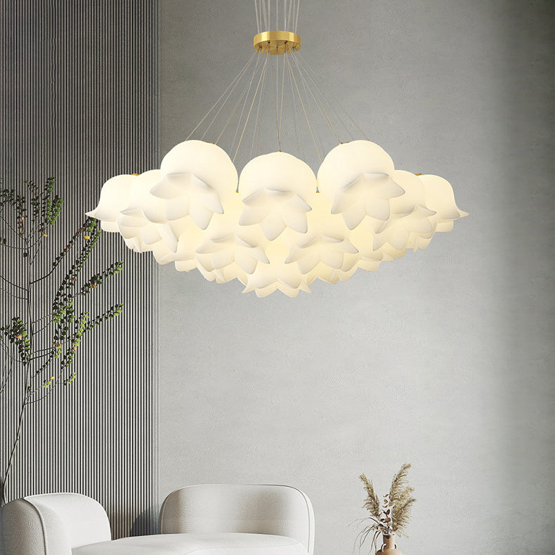 Traditionelle französische Maiglöckchen-Blumenleuchter aus Kupfer und Kunststoff, 13.07.19 Lichter, für Esszimmer 