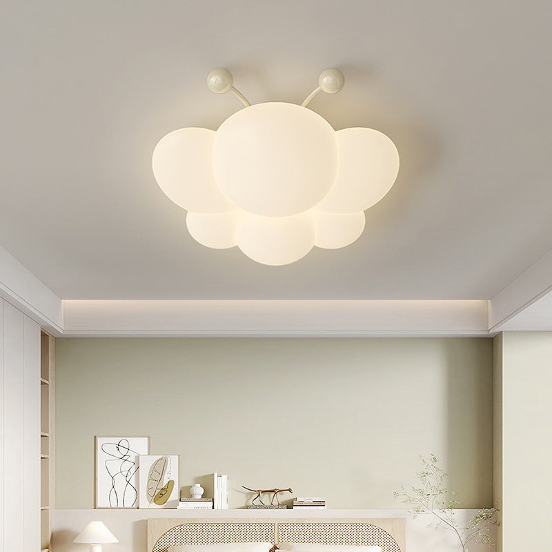 Plafonnier LED en fer PE abeille à montage affleurant pour chambre à coucher, simplicité moderne 