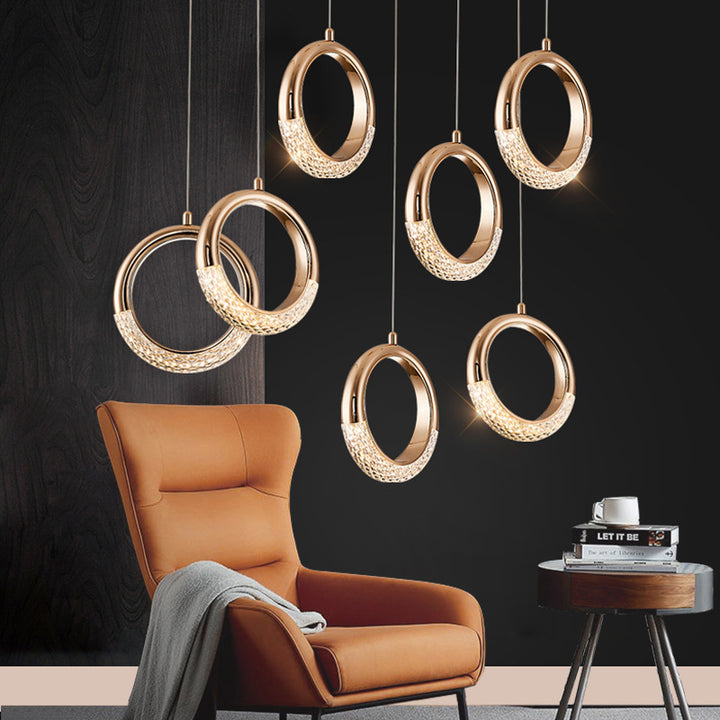 Moderne Acryl Geometrische Kreis 1-Licht LED Pendelleuchte 