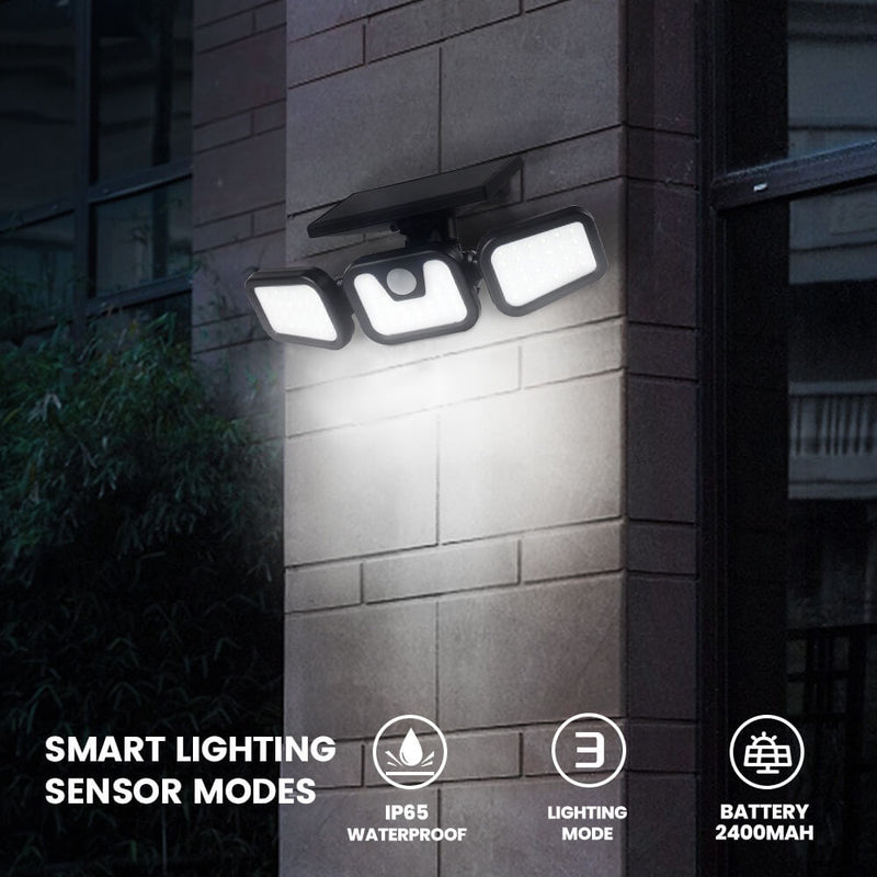 Solar Outdoor Patio Induction Super Bright LED Waterproof Area Wall Sconce Lamp