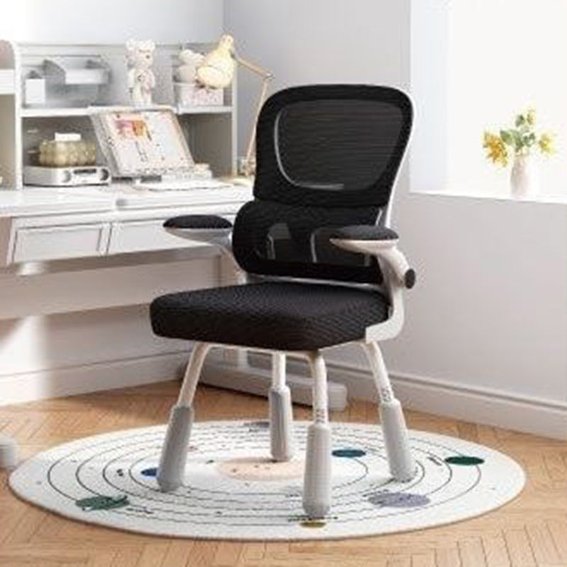 Zeitgenössischer skandinavischer Mesh-PP-Stahl-Schwamm-Quadrat-Schreibtischstuhl Rückenlehne Armlehne Drehbar Verstellbar für das Home Office 