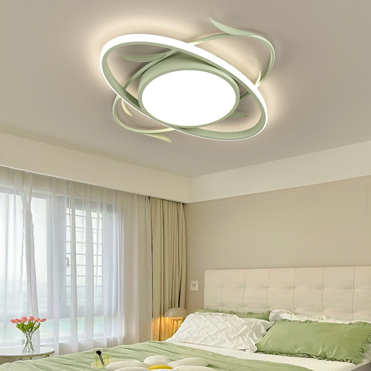 Moderne Art Deco Eisen Acryl Platz Runde Lassen LED Unterputz Deckenleuchte Für Schlafzimmer 