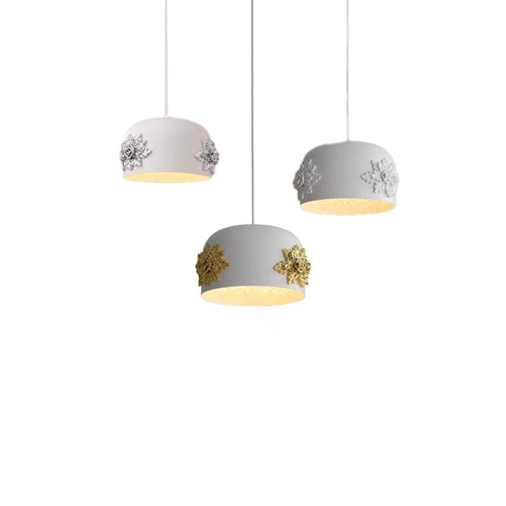 Moderne Art Deco Zylinder Eisen Harz 1-Licht Pendelleuchte für Schlafzimmer 