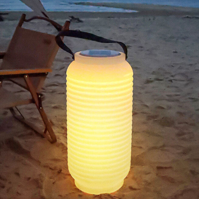 Faroles decorativos impermeables solares PE Camping portátil LED luz exterior 