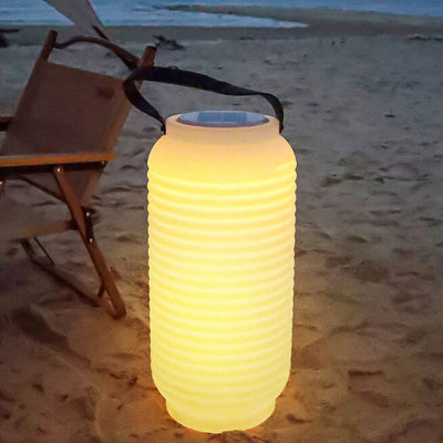 Solar Waterproof Decorative Lanterns PE Camping Portable LED Outdoor Light