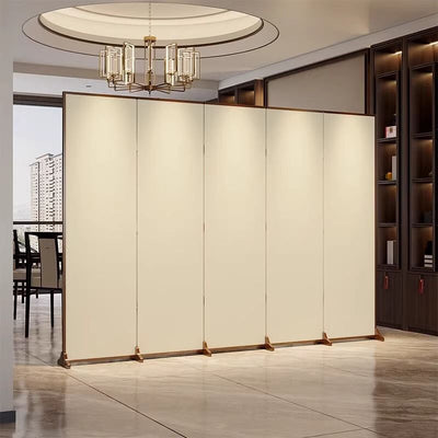 Traditional Chinese Rectangular Fir Wood Solid Wood Plywood Cotton Canvas Room Divider For Living Room