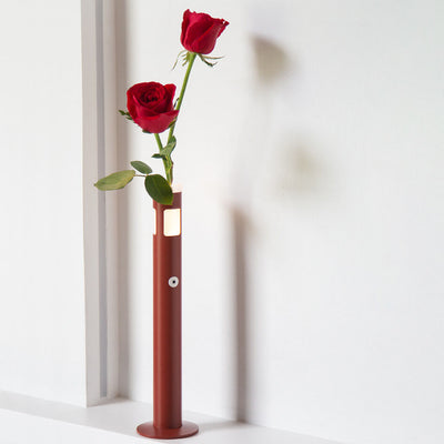 Lámpara de Mesa Decorativa LED Cilíndrica Creativa de Aluminio y Acrílico 