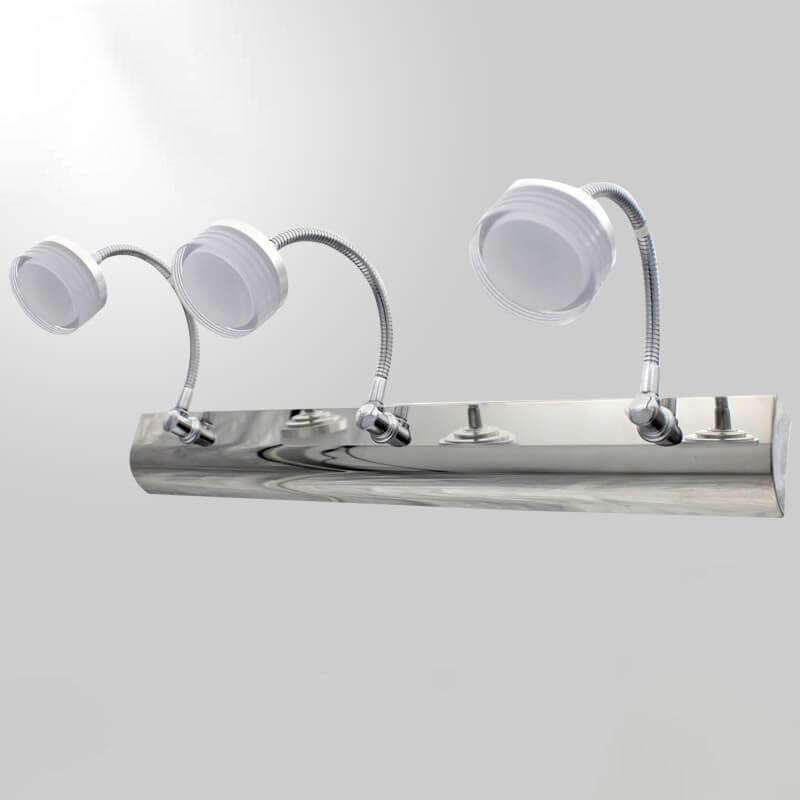 Nordic Einfacher Acrylzylinder Edelstahl LED Badezimmer Eitelkeit Spiegel Front Wand Wandleuchte 