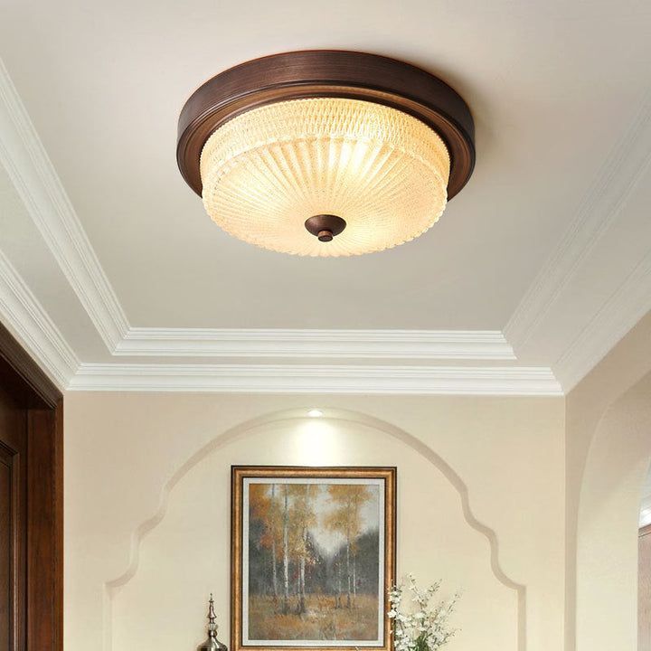 Luz de techo empotrada de 3 luces de vidrio esmerilado de simplicidad contemporánea para dormitorio 