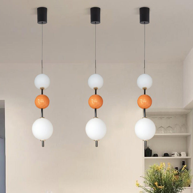 Moderne Art Deco Hebbare Multi Orb String Aluminium Acryl LED Pendelleuchte Für Schlafzimmer 