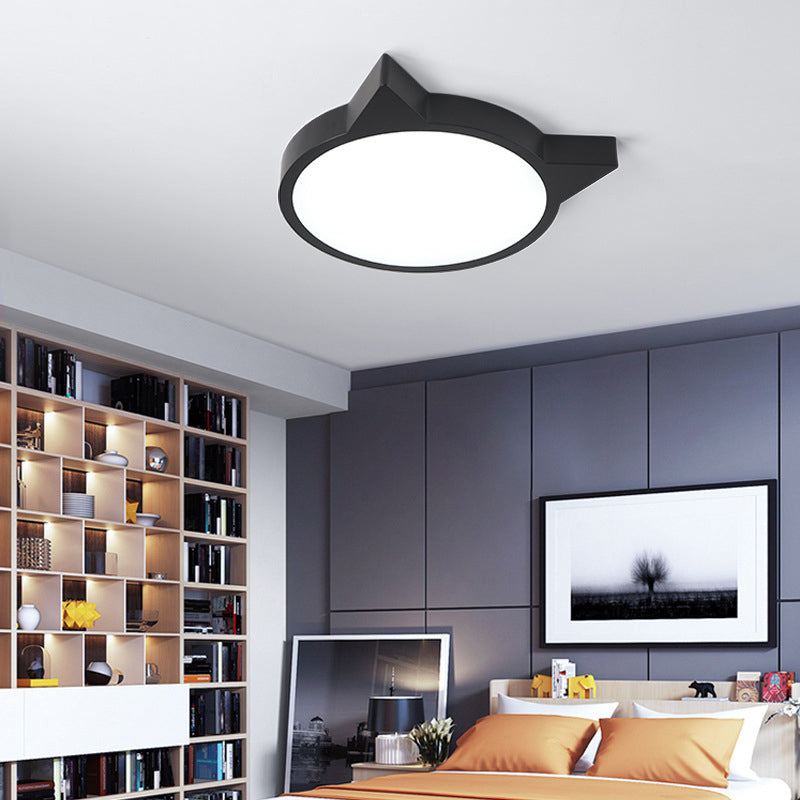 تصميم نورديك ماكرون قطة LED للأطفال ضوء سقف مثبت 