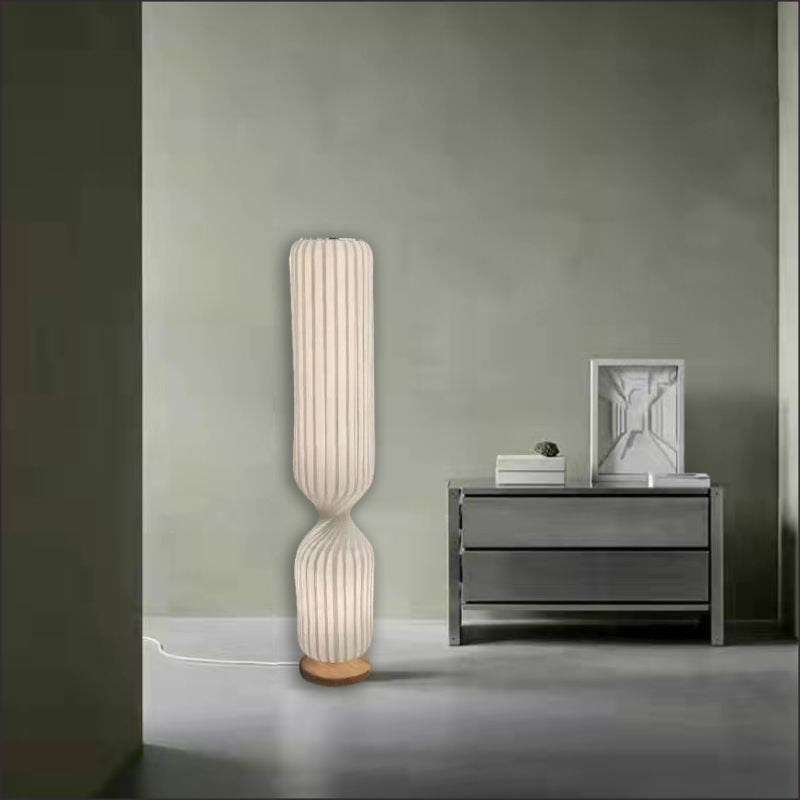 Minimalist Fabric Column 1-Light Standing Floor Lamp