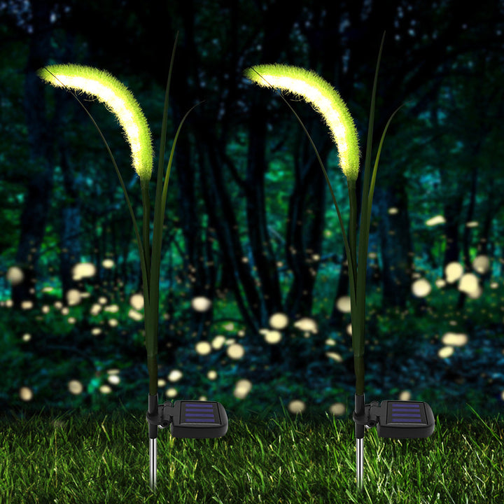 Éclairage paysager extérieur à LED en acier inoxydable et plastique avec motif Art Déco moderne, étanche, à énergie solaire, pour jardin, avec motifs de cornouiller 