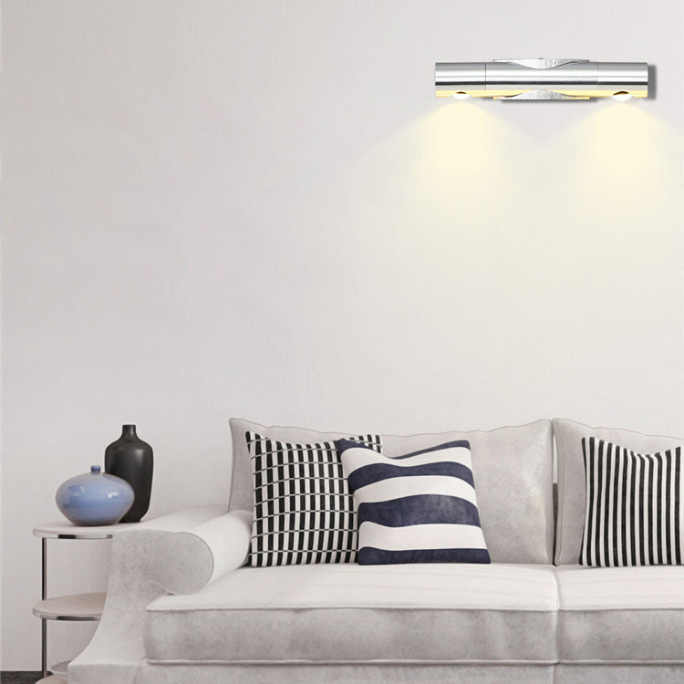 Moderne Einfachheit Zylinder einstellbare Winkel Aluminium LED Wandleuchte Lampe für Schlafzimmer 