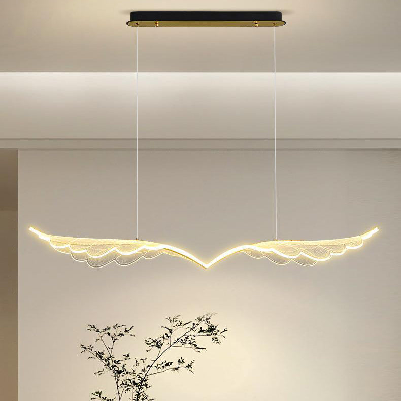 Lustre suspendu contemporain créatif avec aile d&
