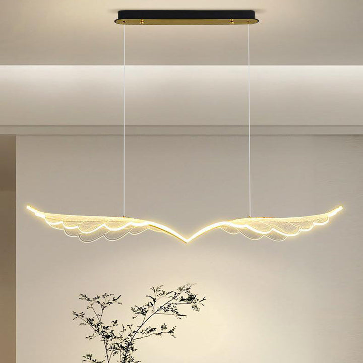 Lustre suspendu contemporain créatif avec aile d&