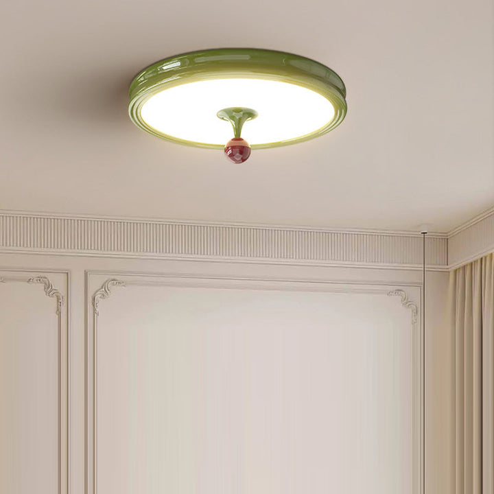 Moderne minimalistische runde Kuppel Eisen Acryl LED Unterputz Deckenleuchte für Wohnzimmer 