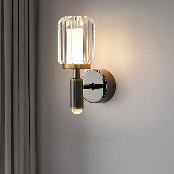 Applique murale à LED avec cadre en fer finition moderne pour chambre à coucher 