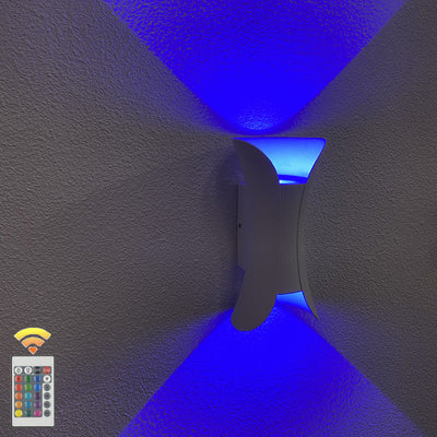 Moderne unbedeutende wasserdichte Rechteck-Aluminium-LED-Wandleuchterlampe für Terrasse im Freien 