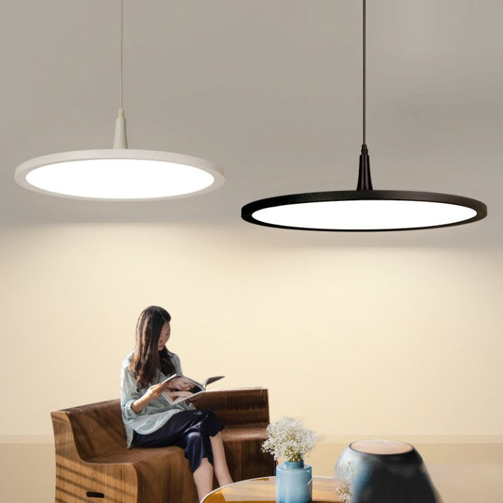 Modern Minimalist Aluminum Round Shape LED Pendant Light For Dining Room