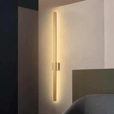 Moderne minimalistische lange Streifen Eisen Acryl LED Wandleuchte Lampe für Wohnzimmer 