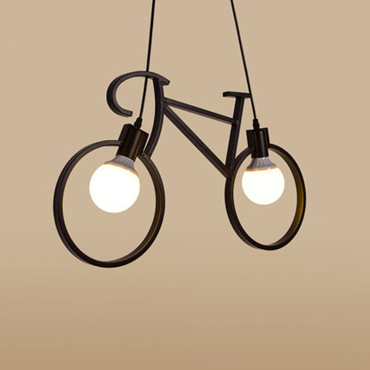 Lámpara de Araña de Hierro Creativa Contemporánea de 2 Luces para Sala de Estar 