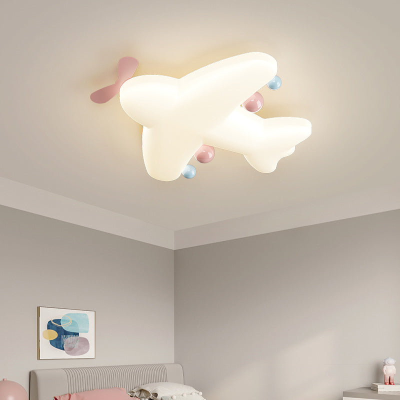 Luz de techo LED empotrada de hierro PE con forma de avión de arte moderno Deco con forma de corazón para sala de estar 