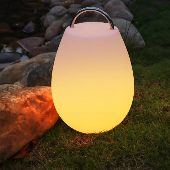 Lanterne portative étanche minimaliste moderne en acier inoxydable PE pour le camping et l&