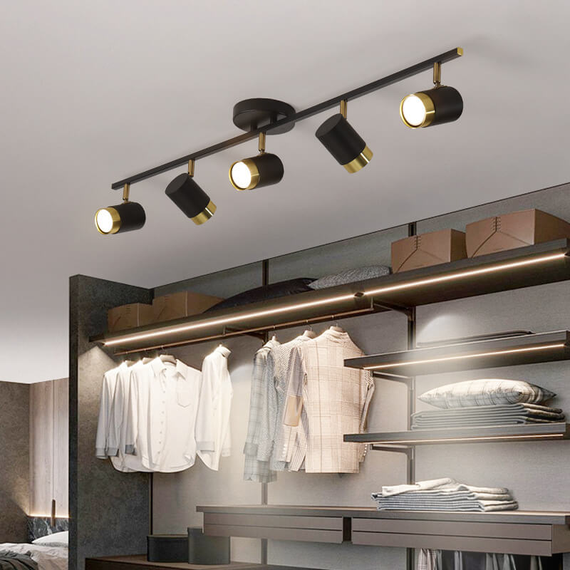 Moderne kreative Acryl-Track-Spotlight LED-Deckenleuchte mit halb bündigem Einbau 