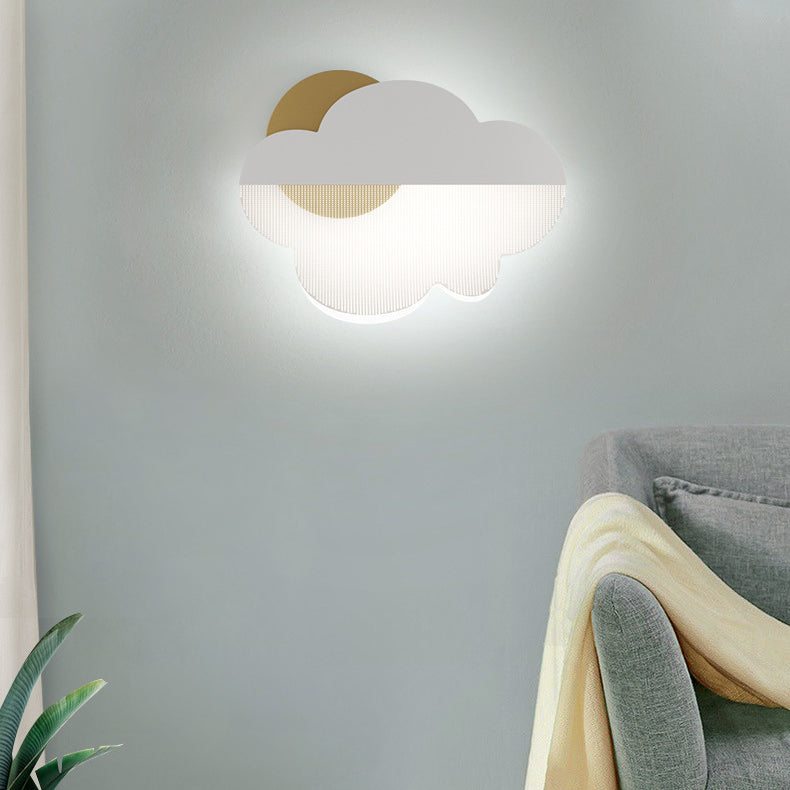 Moderne Art Deco Eisen Acryl Wolke LED Wand Leuchte Lampe Für Schlafzimmer 