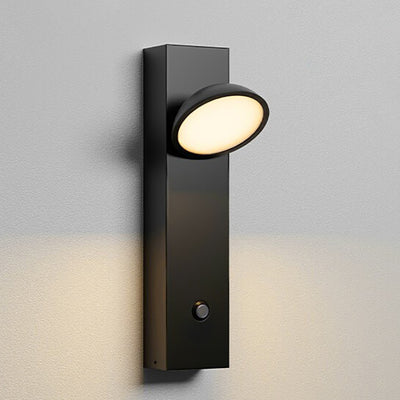مصباح حائط LED بتصميم بسيط وحديث مصنوع من الألومنيوم والحديد والأكريليك بشكل مكعب دائري للجانب السرير 
