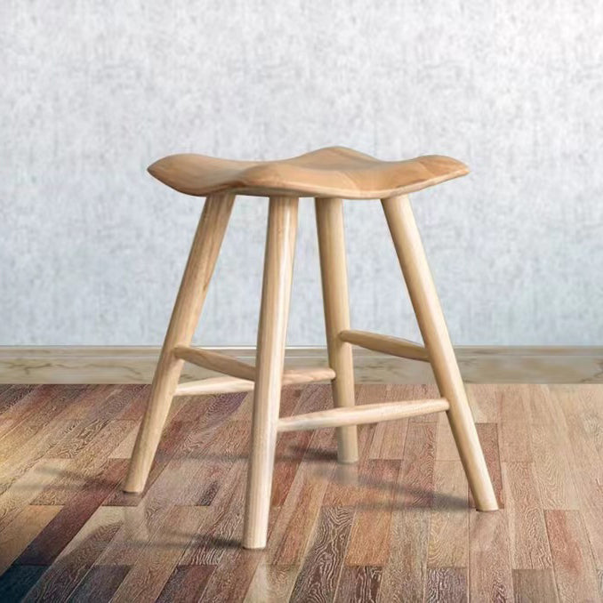 Zeitgenössischer nordischer quadratischer Hocker aus Eschenholz als Fußstütze für das Schlafzimmer 