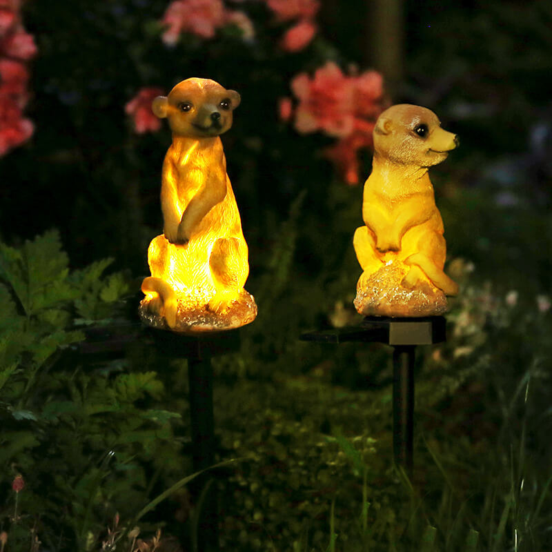 Contemporary Creative Solar Outdoor Sloth Design LED PP Resin Garden Lawn Ground Insert Landscape Light