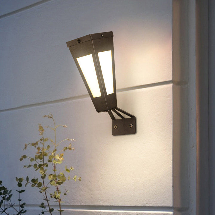 Zeitgenössische industrielle intelligente Sensor LED Solar wasserdichte Wandleuchte Lampe für Terrasse im Freien 