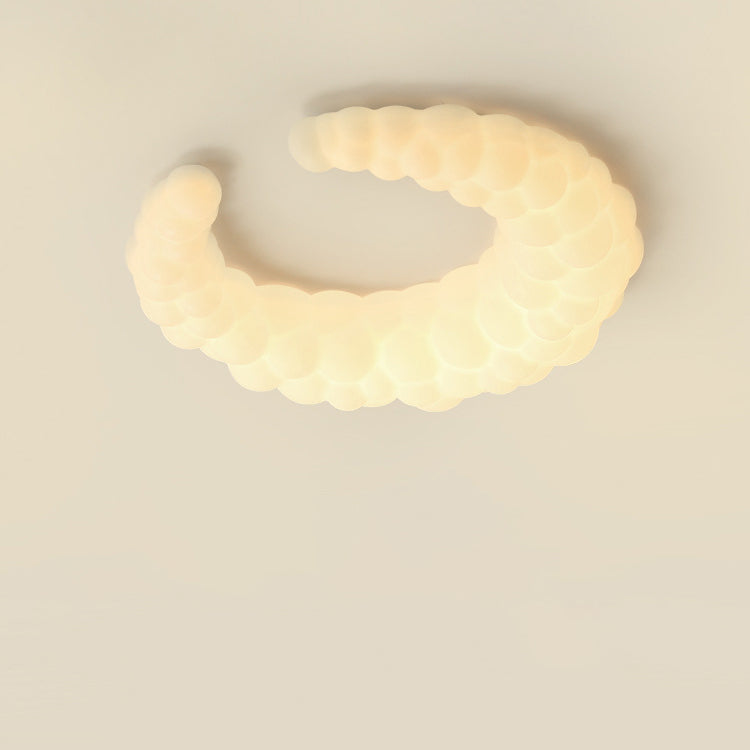 Moderna Minimalista Media Luna PE Hierro LED Luz de Techo Empotrada para Dormitorio 